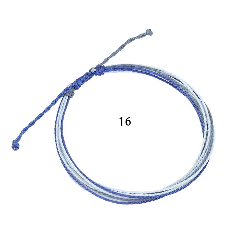 Boho Women Handmade Woven Multilayer Anklet Weaving Bracelet On The Leg Braid Rainbow Thread Rope Beach Barefoot Foot Jewelry