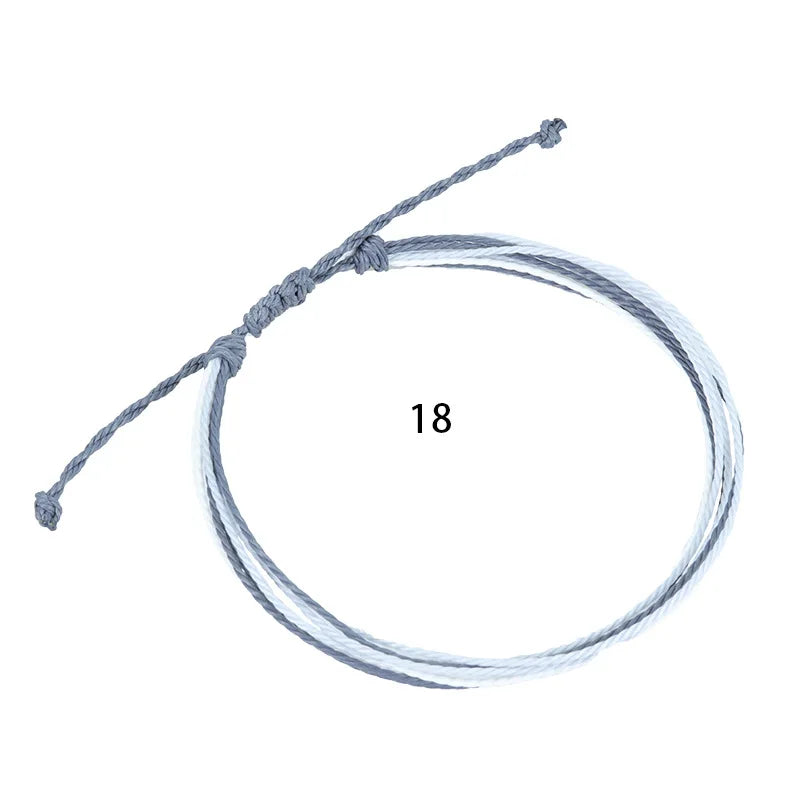 Boho Women Handmade Woven Multilayer Anklet Weaving Bracelet On The Leg Braid Rainbow Thread Rope Beach Barefoot Foot Jewelry