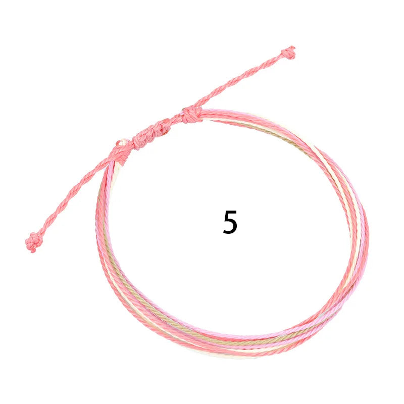 Boho Women Handmade Woven Multilayer Anklet Weaving Bracelet On The Leg Braid Rainbow Thread Rope Beach Barefoot Foot Jewelry