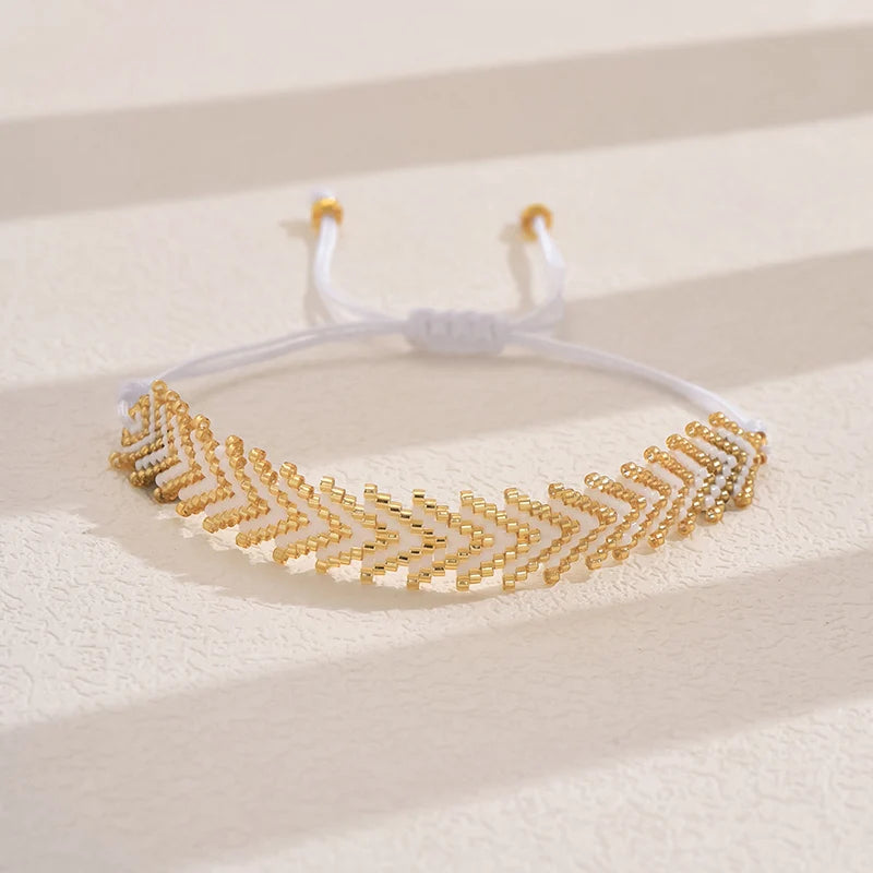 Bead Bracelets Multi Layer Bohemian Glass Seeds Handmade Adjustable Jewelry Fashion For Women Men