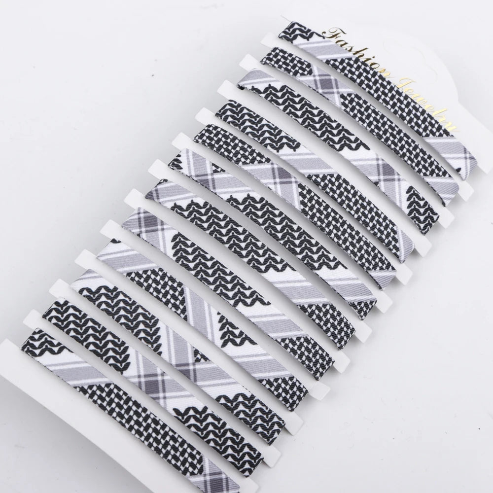 6Pcs/Lot Colorful Bohemian Handmade Woven Bracelets With Adjustable Daily Wear Birthday Party Gifts For Men  Women