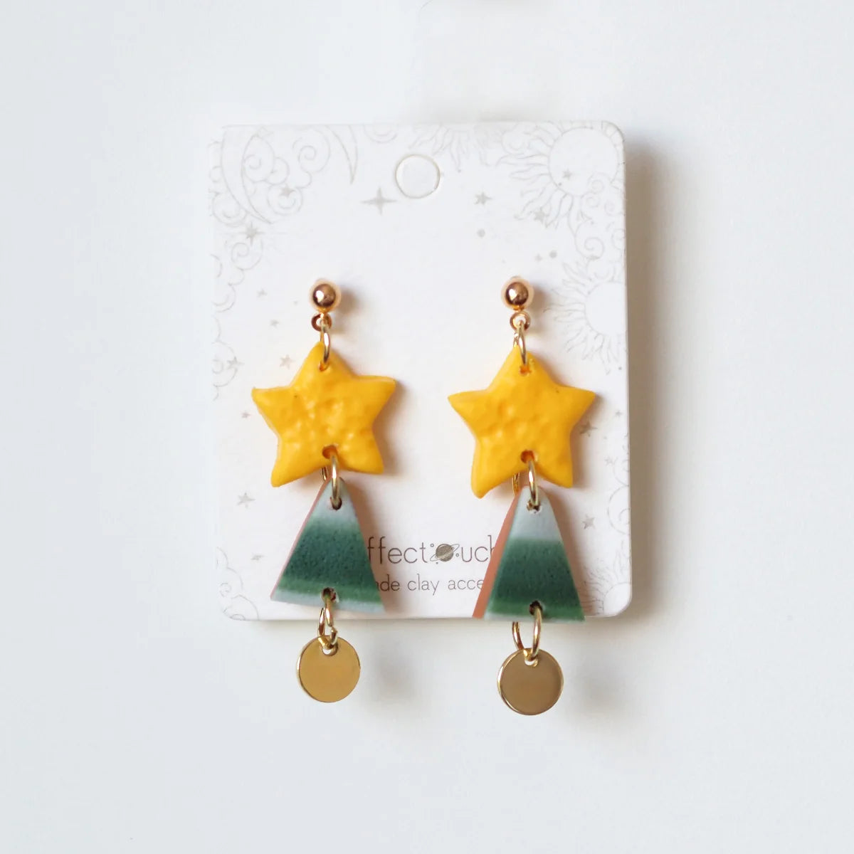 Christmas Tree Polymer Clay Earrings for Women Handmade Holiday Jewelry Cute Drop Earrings with Festive Design Party Accessories