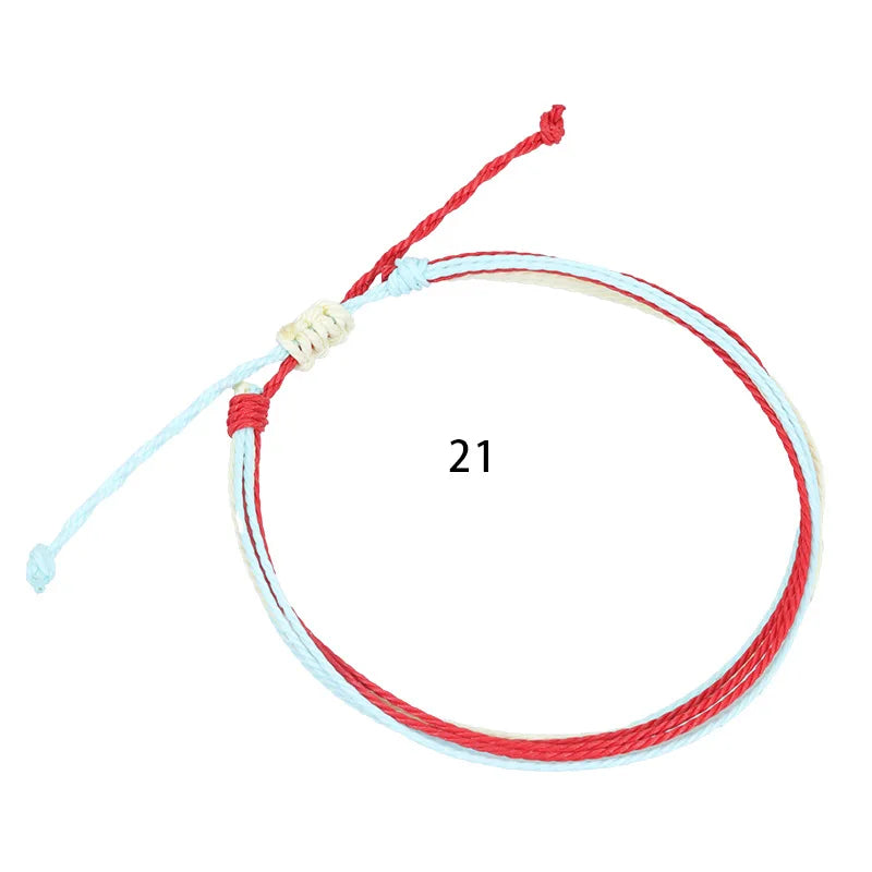 Boho Women Handmade Woven Multilayer Anklet Weaving Bracelet On The Leg Braid Rainbow Thread Rope Beach Barefoot Foot Jewelry