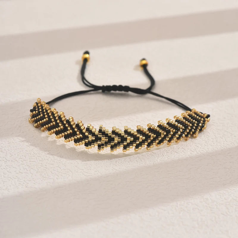 Bead Bracelets Multi Layer Bohemian Glass Seeds Handmade Adjustable Jewelry Fashion For Women Men