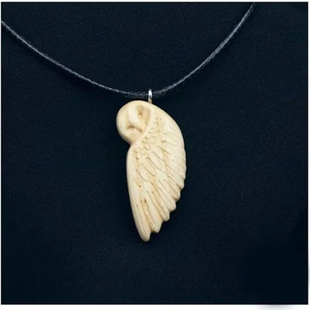 Wooden Owl Pendant Necklace Vintage Animal Pattern Rope Chain Deer Couple Necklace Ethnic Fox Handmade Boho Necklaces Jewelry