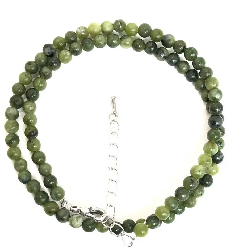 Natural Rose Quartz Agate turquoise Necklaces Women Romantic Elegant Valentine's Day Gift 4mm Round Beads Handmade Choker